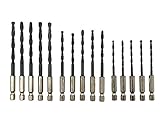 [オマヒット] 六角軸 ドリルビット 15本 セット 3mm 4mm 5mm
