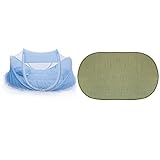 Lovoski お買い得　折りたたみ可能　赤ちゃん　蚊帳　テント　ベビーベッド　マットレス　枕　ストローマット