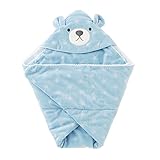 (チャックル) chuckle * ボンシュシュ * 星型 くまさん ベロア おくるみ アフガン 水色 サイズなし P9106-00-30