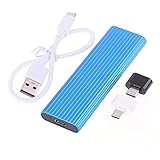 ポータブル外付けSSD 1TB 2TB 4TBミニ外付けソリッドステートドライブUSB3.1USBCポータブルSSDハードディスクPCラップトップデスクトップ用高速ハードドライブ (4TB,blue)