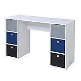 JKプラン Folding box series ワイドユニットデスク 机TYPEB ホワイト BDC-0182-WH