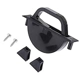 F Fityle ユニバーサル プルハンドル エンベデッド キャビネットクローゼット ドア　プル　ハンドル　ブラック　