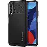 【Spigen】 Huawei nova 5T ケース Honor 20s / Honor 20 対応 TPU ソフトケース 耐衝撃 米軍MIL規格取得 衝撃吸収 指紋防止 薄型 軽量 ファーウェイ nova5T カバー シュピゲン ラギッド・アーマ