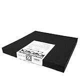 (ピコリコ) PicoRico 吸音 防音 ウレタンフォーム 波型 スポンジ ブラック 50cm × 50cm × 極厚 4cm 2枚 セット