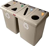 [T-8194599]ラバーメイド　グラットンリサイクルステーション　４口タイプ　ベージュ 179237402