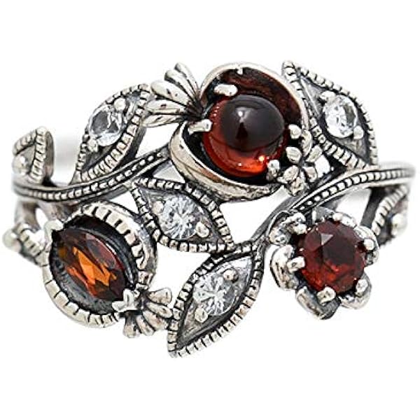 Amazon.co.jp: 碌山 アンティークジュエリー 天然石 オニキス