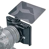 TILTA ミニマットボックス4x5.65"フィルターフレームミラーレスデジタル一眼レフカメラに適用、レ67mm / 72mm / 77mm/82mmンズアダプターリング付きカメラレンズフードと15mmロッドサポートホルダー MB-T15