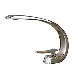 Rozinsanitary Creative Design Bathroom Sink Faucet Single Handle Mixer Tap Chrome Finish [並行輸入品]