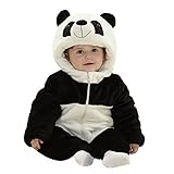 FashionFitsベビーの仮装着ぐるみ　パンダ　秋冬パジャマ　Middle-90cm