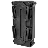 MILQUEST マガジンポーチ マグポーチ 『ガスハンドガン MP5 MP7対応』 MOLLE ベルト 両方対応 ハンドガン用 サバゲー ソフトシェル スコーピオンタイプ (ブラック)