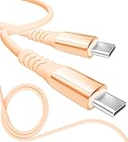 13カラー 4長さ PD急速 15W 60W 100W 100％シリコン 超高耐久 USB-A Type-C to Type-C【inklink Japan公式】充電ケーブル iPhone 充電コード USB-C 機器対応 急速充電 PC/パソコン/ノートパソコン/iPhone/iPad/Android (Type-C to Type-C PD60W, ソフトアクア, 1m)