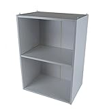 コーナン オリジナル 2段可動棚ボックスα KR18-7180-WH ホワイト 約幅41.8×奥行29.0×高さ59.2cm