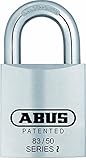 ABUS 83/50-300 S2 Schlage 50mm All Weather Solid Brass Chrome Plated Rekeyable Padlock with 1 Inch S