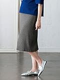 ANGELIEBE エンジェリーベ マタニティ スカート テレコ素材 ミモレ丈 タイトスカート 妊婦服 産前 産後 S～M 杢グレー 22535 22535201