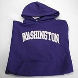 Washington Huskiesフード付きスウェットシャツ – アーチワシントン – パープル( XL )