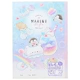 [B5白無地ノート]切り離せる自由帳/SWEET MARINE LIFE 新入学
