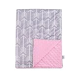 Towin Baby Arrow Minky Receiving Blanket, Pink 29x40 by TOWIN BABY