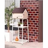 郵便受け(メールボックス/スタンドポスト) コニー 高さ102cm 鍵穴/アルファベットシール/棚付き DBR ダークブラウン