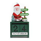 katoot @ merryクリスマスAdvent Calendarカウントダウン木製サンタクロースエルククリスマスデコレーション装飾品ギフトのホームパーティーFavors グリーン