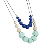 DOMIRE NK-DM005 Silicone Baby Teething Necklace for Mom to Wear - BPA Free and FDA Approved - Nursin