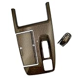 Flatland 新型 アルファード 40系 ヴェルファイア 40 系 パーツ アクセサリー 内装 カスタム シフトパネルカバー シフトノブ カバー セット (木目調)