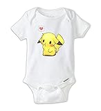 キュートPikachuベビーボディスーツOnesie カラー: ホワイト