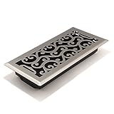 Accord AMFRSNC410 Charleston Floor Register, 4-Inch x 10-Inch(Duct Opening Measurements), Satin Nick