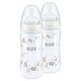 NUK First Choice 300ml Bottle Silicone Teat - 2 Pack