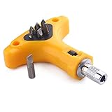 OUNONA T型ラチェットスクリュードライバポケットサイズスクリュードライブビットセットアンチスリップユーティリティ修復ツール