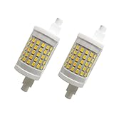 LUWAY R7s LED 電球 78mm 調光可能 15W 両端 LED 電球 220V J タイプ R7s 投光器 150W ハロゲン電球交換用 2 個パック,Warm white 3000k,15W 120V