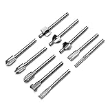 KISENG 10pcs 1/8インチシャンク ウッドワーキングルータビット Dremelロータリー工具部品