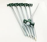 Wennow 20pcテントStakes Heavy Duty Nail Head 10 "ソリッドスチール