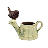 【ノーブランド品】 ミニチュア　かわいい動物　フラワーポット　ドールハウス　盆栽　植木鉢　ガーデン風景装飾　３パタン - ベージュ