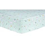 Trend Lab Dr. Seuss Oh, The Places You'll Go! Balloons Fitted Crib Sheet, Aqua/Orange/Yellow