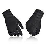 Tivollyff 手袋 作業用 手袋1対の男のスチールワイヤーフィッシングフィレグロブスカット耐性スレッドウィーブツールグローブフィッシングフィレットプロテクションナイフ