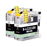 【TAKEYUKI】LC211-BK 2本 ブラック 互換インク 互換インクカートリッジ ブラザー(Brother)用 純正品併用 大容量 ICチープ搭載 残量表示 DCP-J968N/J963N/J962N/J767N/J762N/J567N/J562N MFC-J887N/J880N/J990 J997 J900 J907 J830 J837 J730 J737
