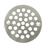 サテンニッケルラウンドStamped Grateシャワー排水4 1 / 4 "交換用カバータイルStalls