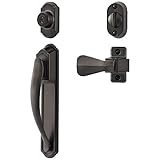 Ideal Security LSDXCR2267ORB Deluxe Storm with Screen Door Pull Handle & Keyed Deadbolt, Oiled Rubbe
