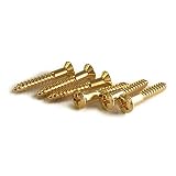 YJB PARTS ブリッジマウント・エンドピン用ネジ 6本入り 日本製 (ゴールド)