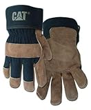 Catプレミアムブラウン/ブラックレザーパーム作業手袋 – Large # cat013200l by Caterpillar