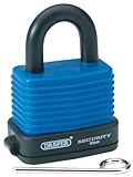 Draper 42Mm Resetable Weatherproof 3 Number Combination Laminated Steel Padlock & Bumper [並行輸入品]