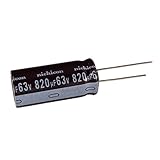 【2個】アルミ電解コンデンサー 63V 820uF Nichicon