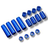 TAGATORON（タガトロン）アルミスペーサーセット（12mm/6mm/3mm/1.5mm 各4個入） (ダークブルー)