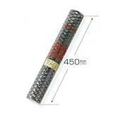 ノーブランド品 工作用 金網 工作ネット ビニール:径0.85×16mm目 450mm×1m ブラック 10本入