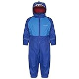 (レガッタ) Regatta 赤ちゃん・幼児用 Charco ウォータープルーフ レインスーツ ボディースーツ オールインワン ロンパース カバーオール (6-12ヶ月) (サーフスプレー)