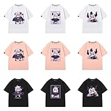 ラプラス・ダークネス Tシャツ 半袖 コスチューム バーチャル 綿 柔らかい 快適 コスプレ衣装 インナーシャツ 肌着 カジュアル 記念シャツ 応援服 男女兼用 普段着 通勤 通学 (3,S)