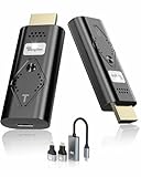 ワイヤレスhdmi 無線 送受信機セット 小型 hdmi無線化 1080P/5Ghz HDMIトランスミッター レシーバー WIFI且无需设置 50m安定無線伝送 映像音声同期出力サポート 適用対象TV/PC/Mac/Laptop/Windows/カメラ