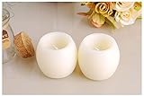 Kobwa Flameless Candles、楕円形ワックスLEDキャンドルティーライトwith Battery Powered、明るいちらつきFakeパーティのキャンドルイベントウェディングデコレ