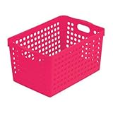 ストックバスケット ディープ ローズピンク 4577