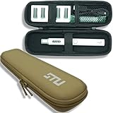 PloomTECH ＋プルームテックプラス用 キャリー ケース スリム【ミルクティー】 コンパクト マウスピースを装着したまま収納 PUレザー ※※ JustFog Aspire Eleaf その他 VAPE 電子タバコ 対応モデル ※※